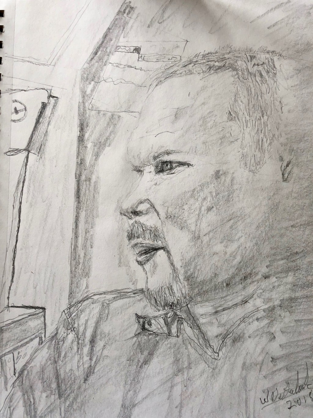 Viewing Paris Pencil&nbsp;Drawing