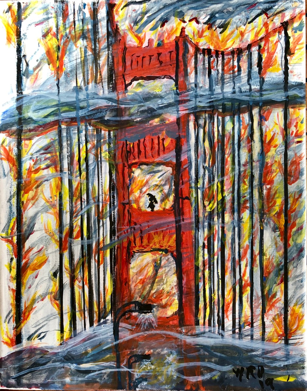 Fire! – Water Color on&nbsp;Canvas