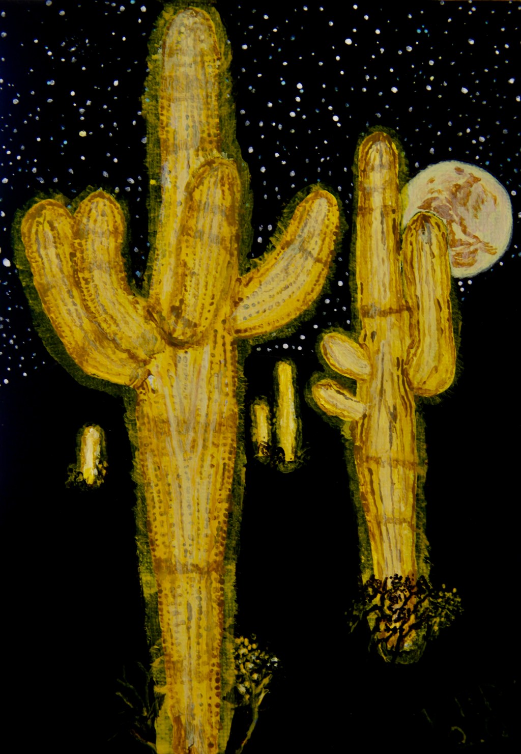 Desert Glow – Acrylic on Canvas&nbsp;Board