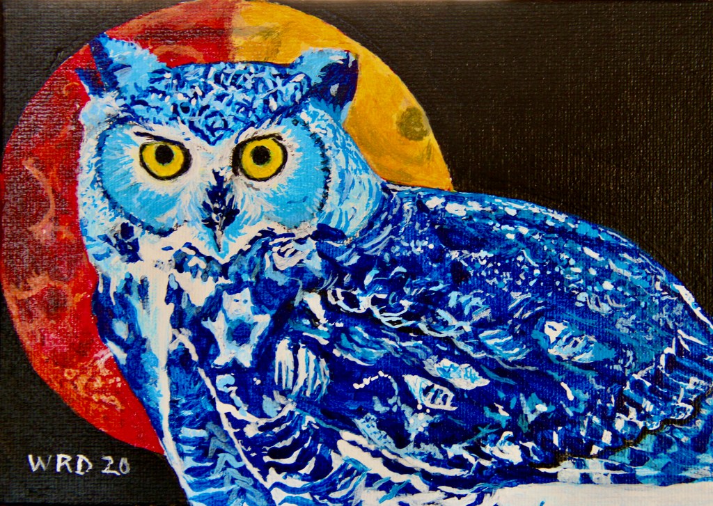 Blood Moon Blue&nbsp;Owl