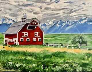 Barn in Field